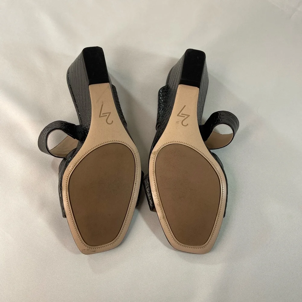 Naturalizer 27 Edit Womens Vennice Leather Sandals Black. Size 9 Like Ne…